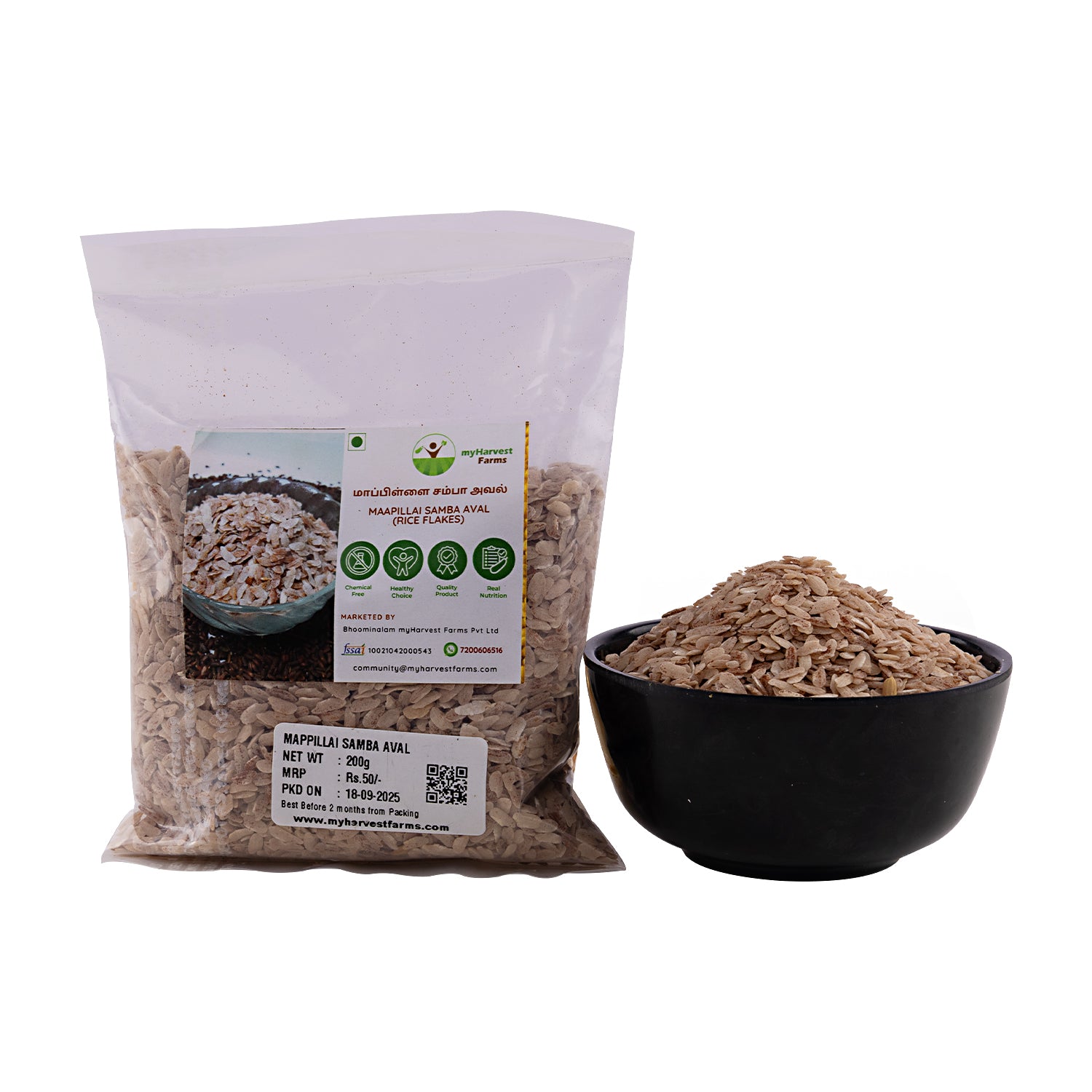 Maapillai Samba Aval (Red Rice Flakes)