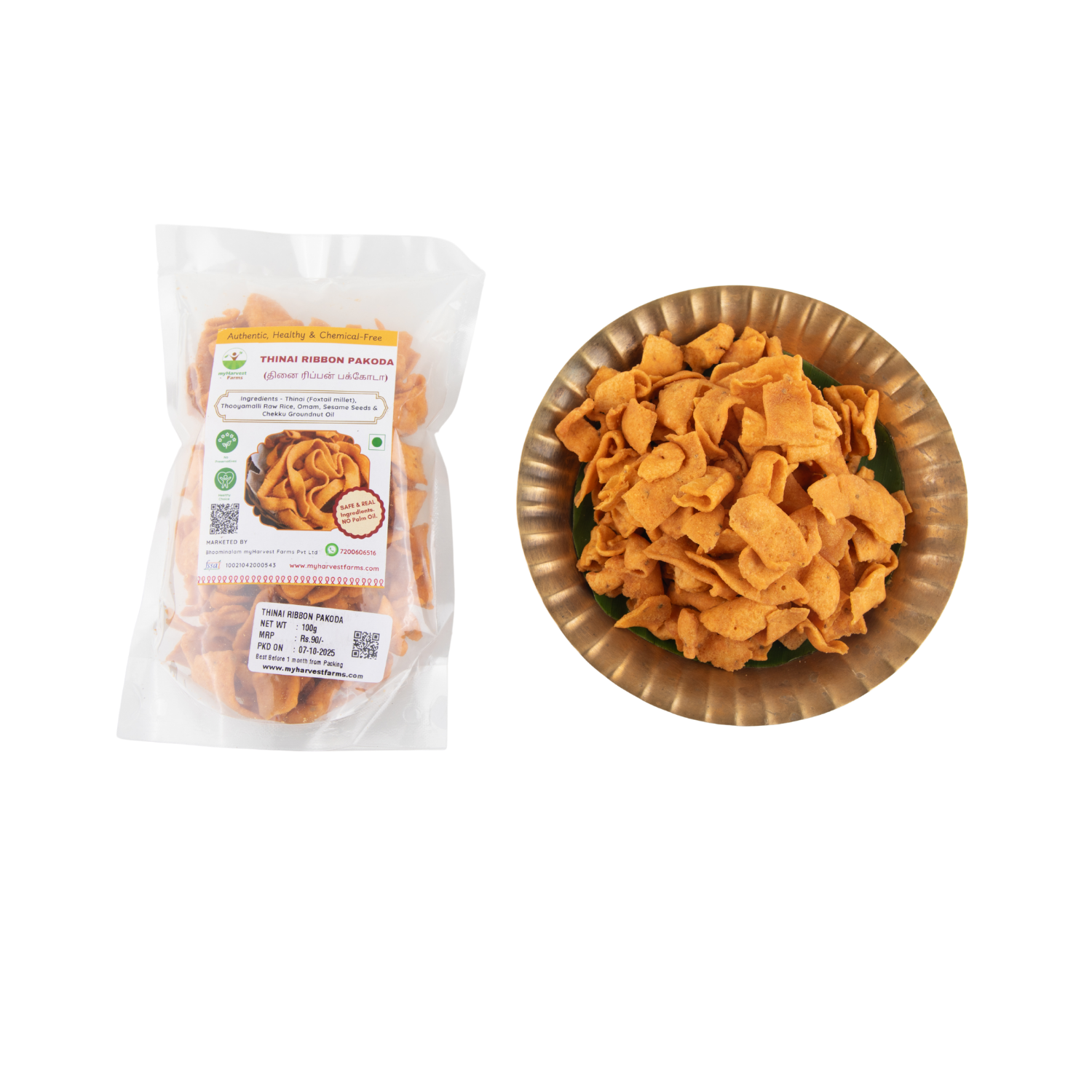 Thinai Ribbon Pakoda