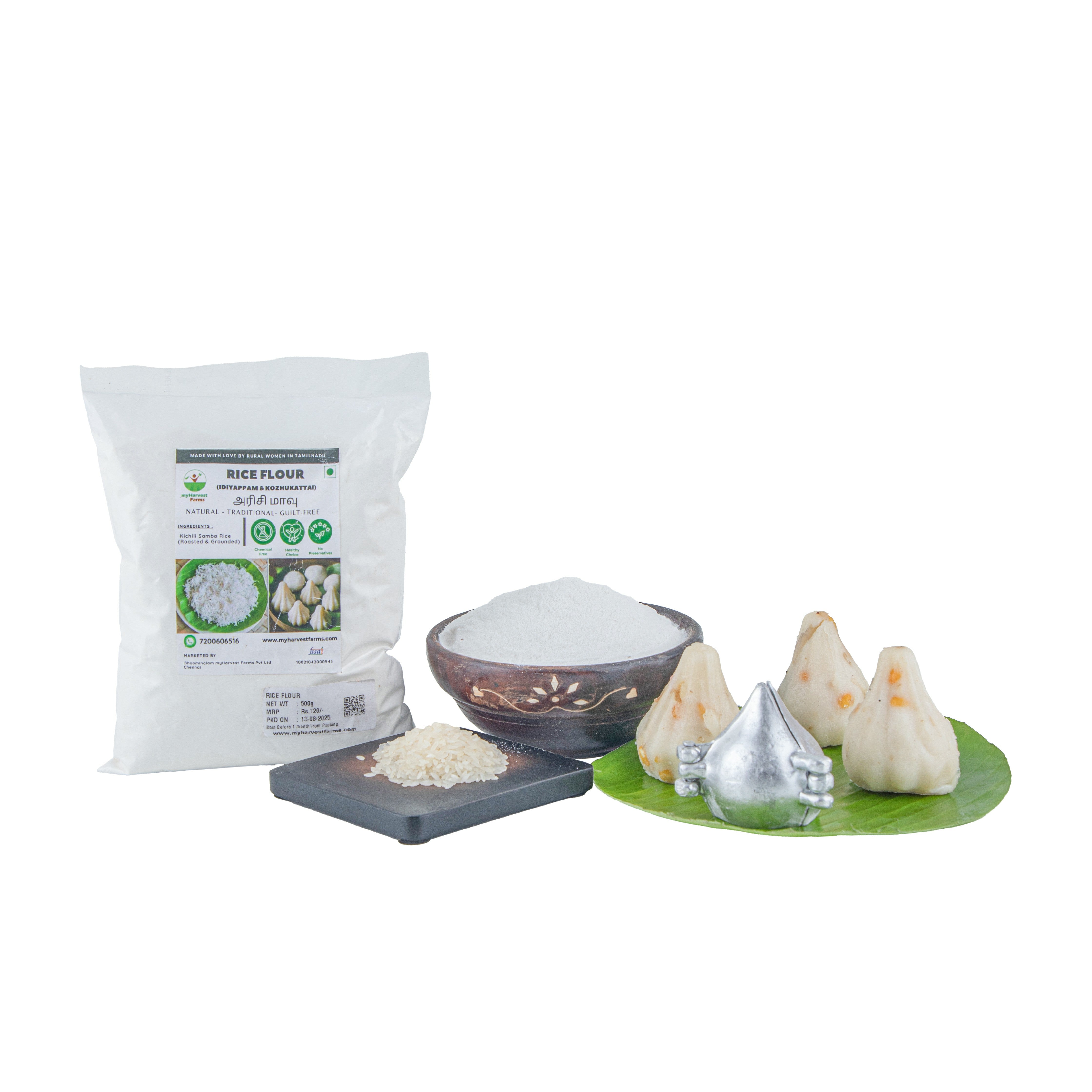 Idiyappam & Kozhukattai Maavu (Rice Flour)
