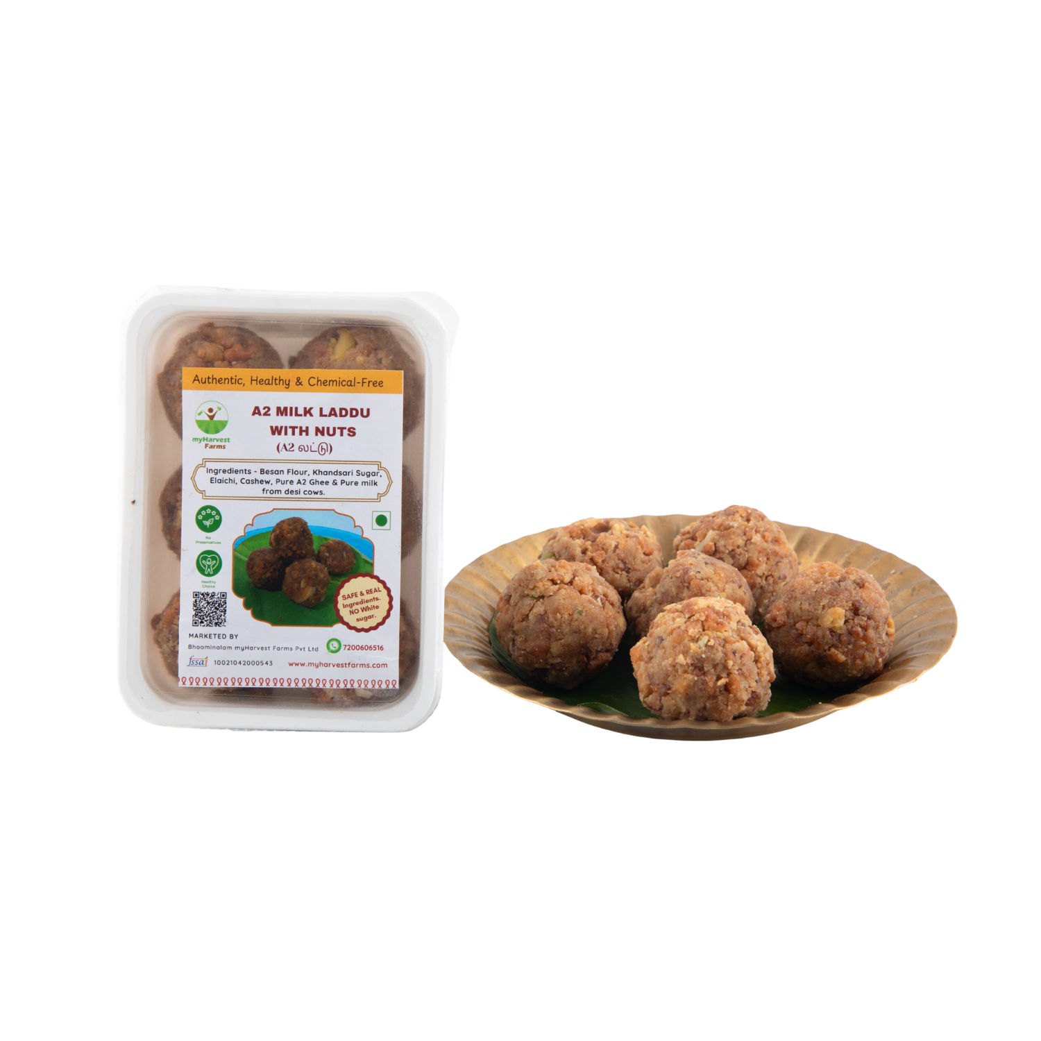 A2 Milk Laddu with Nuts