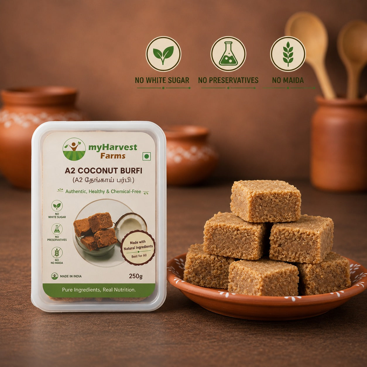 A2 Coconut Burfi