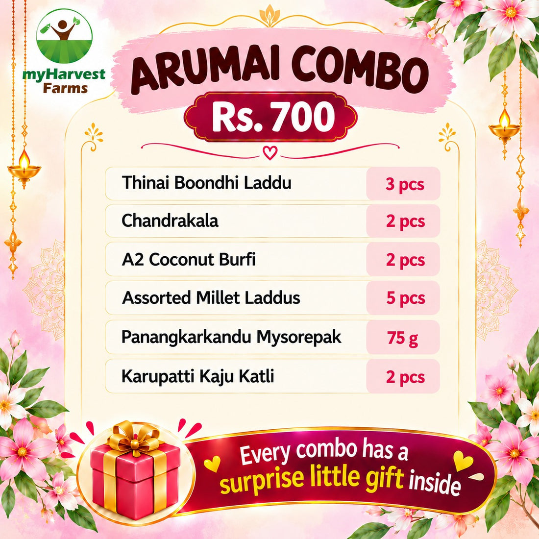 Arumai Combo – <em>Rs. 700</em>