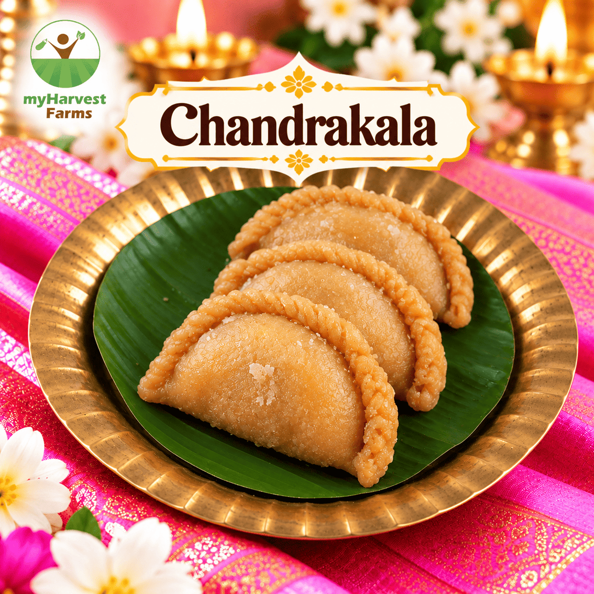 Chandrakala – traditional South Indian sweet, myHarvest Farms Chennai