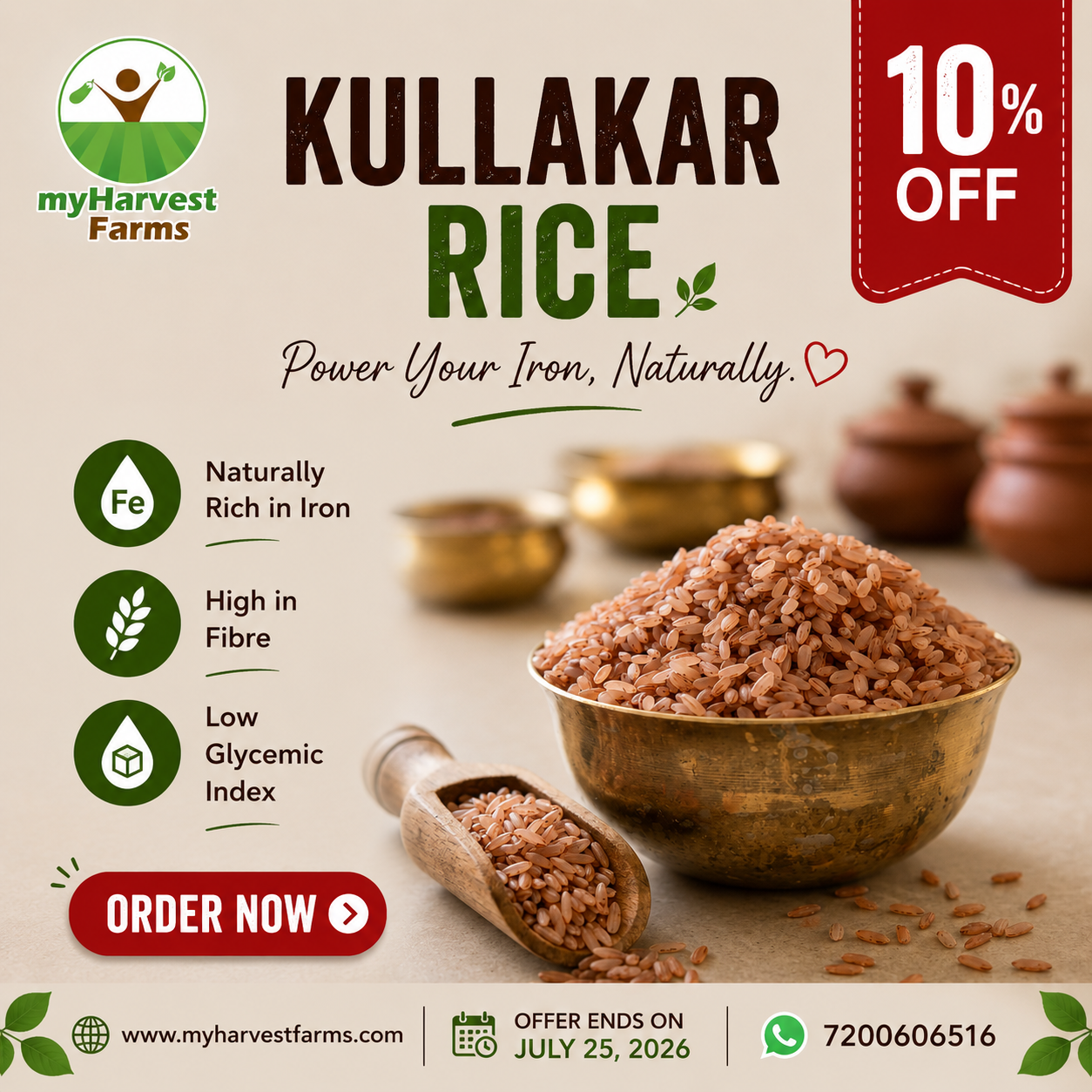 Kullakar Rice Semipolished (Red)