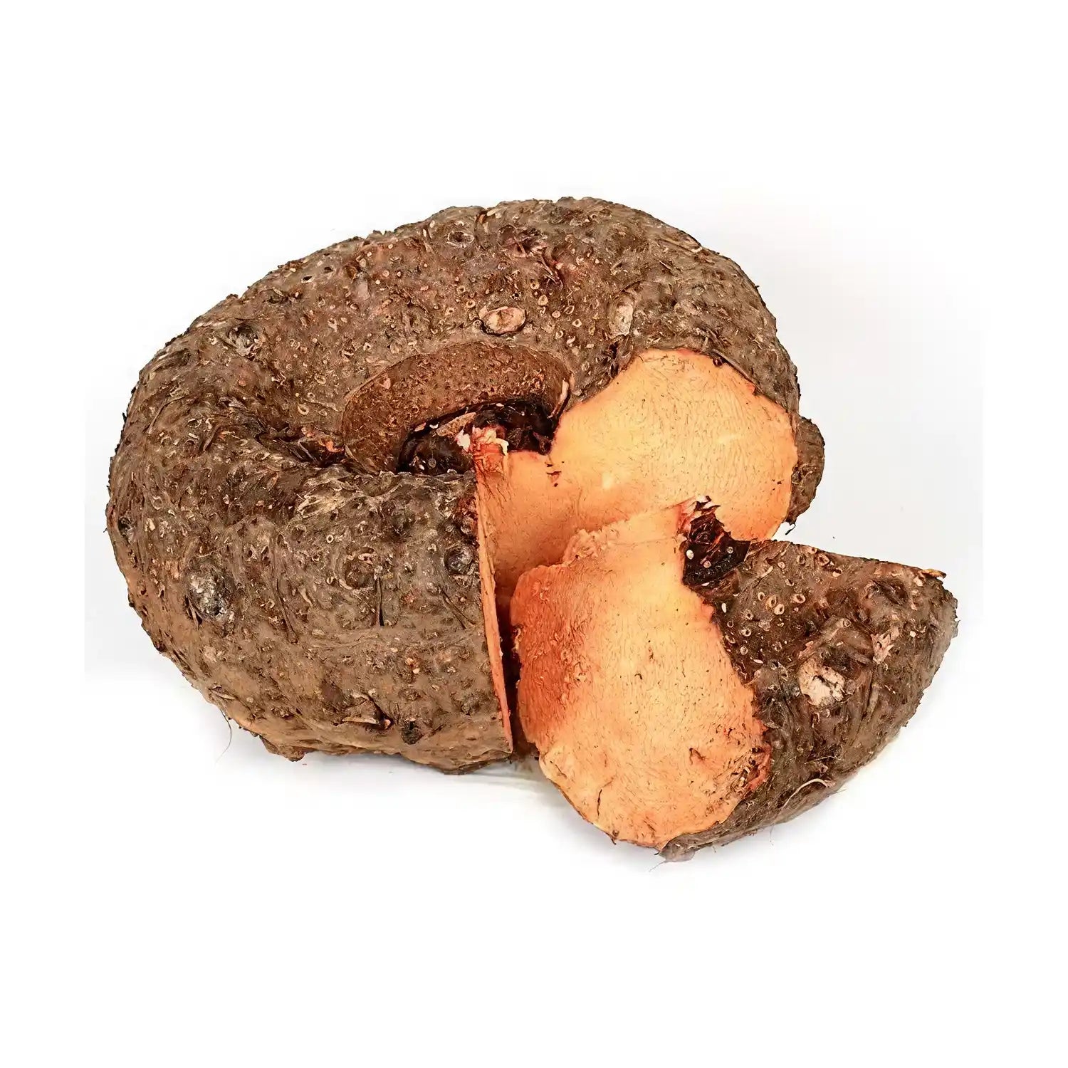 Fresh elephant yam or karunai kizhangu, organically grown and carefully harvested from trusted farmers