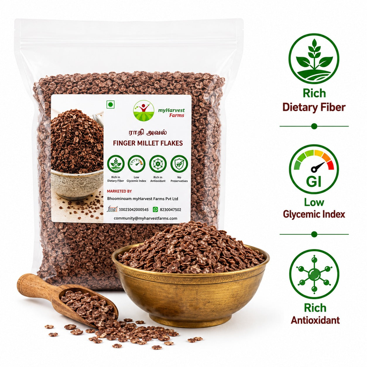Ragi Aval - Finger Millet Flakes