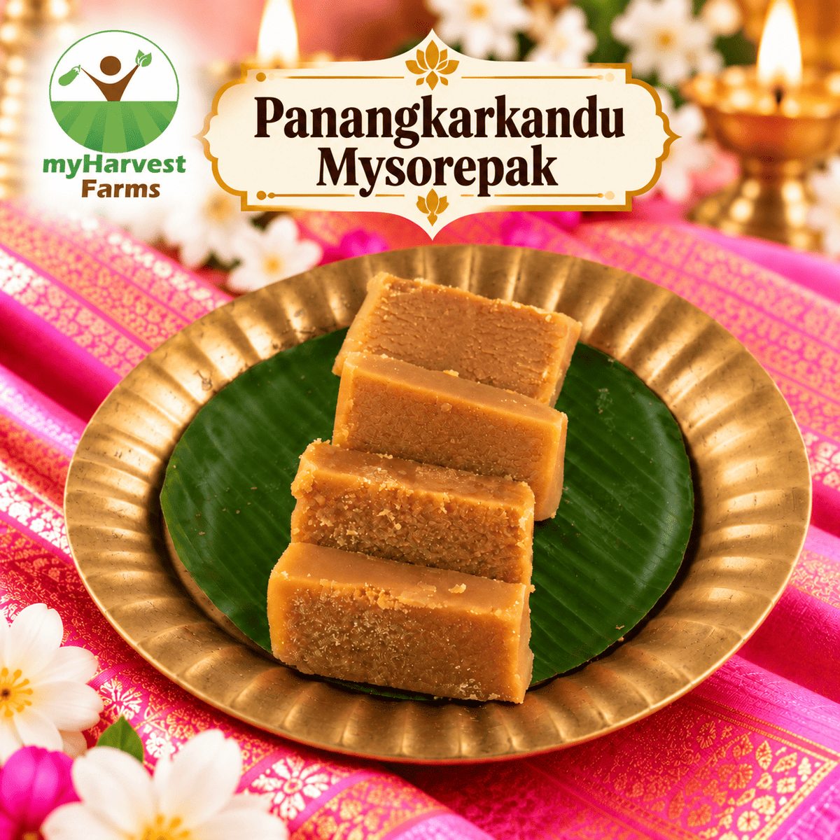 Panangkarkandu Mysorepak – palm candy sweet, myHarvest Farms Chennai