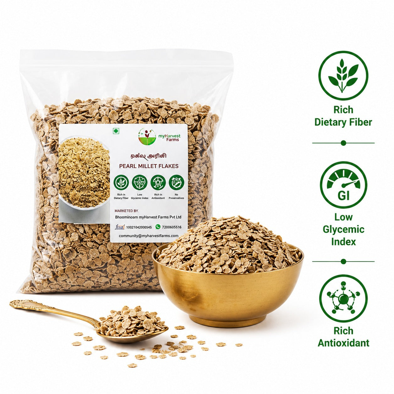 Kambu Aval - Pearl Millet Flakes