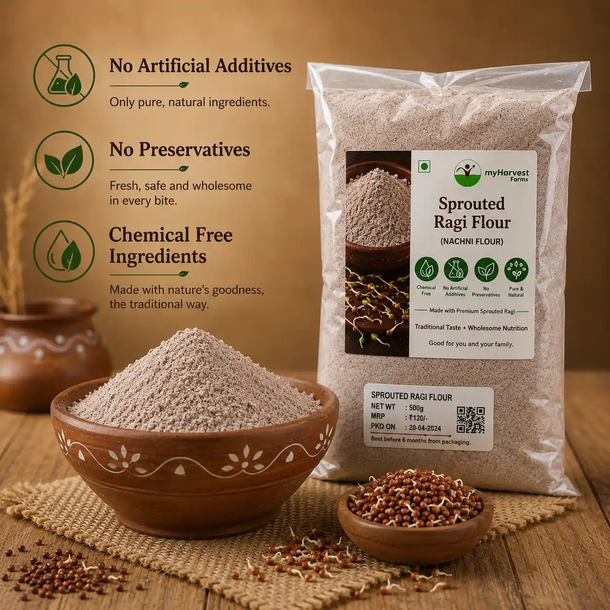 Sprouted Ragi Flour