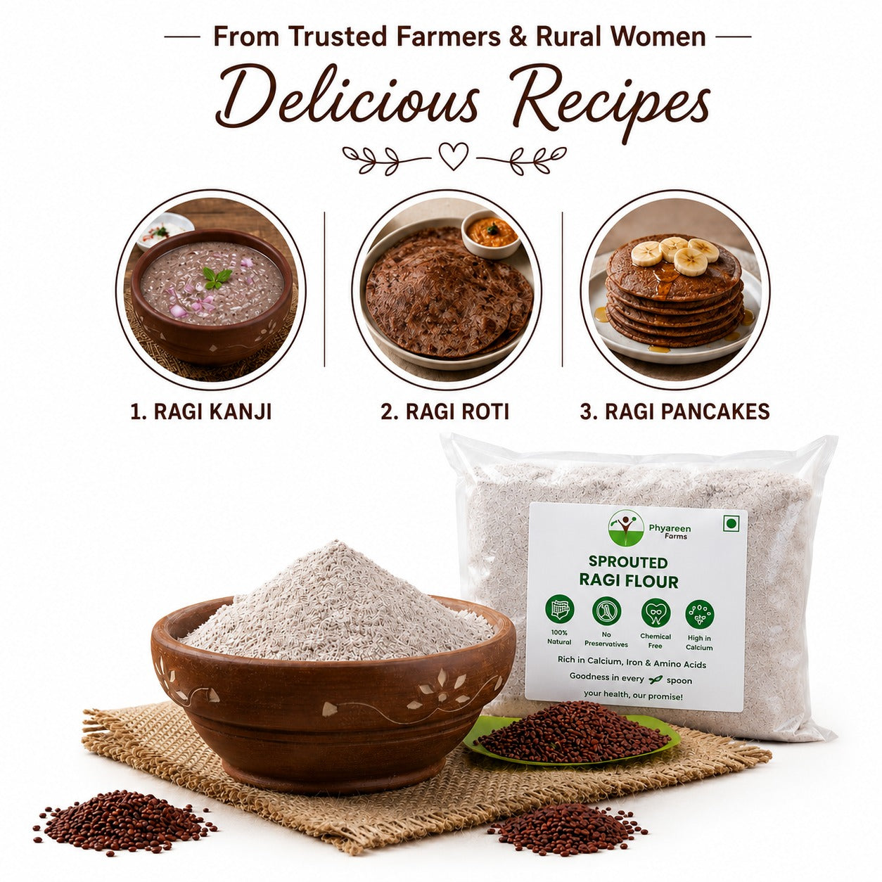 Sprouted Ragi Flour
