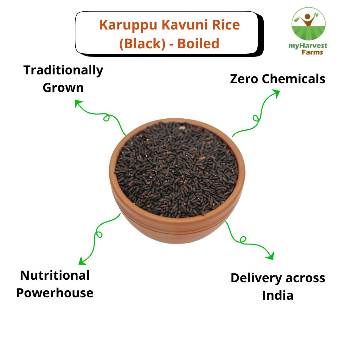 Karuppu Kavuni Rice (Black) - Boiled