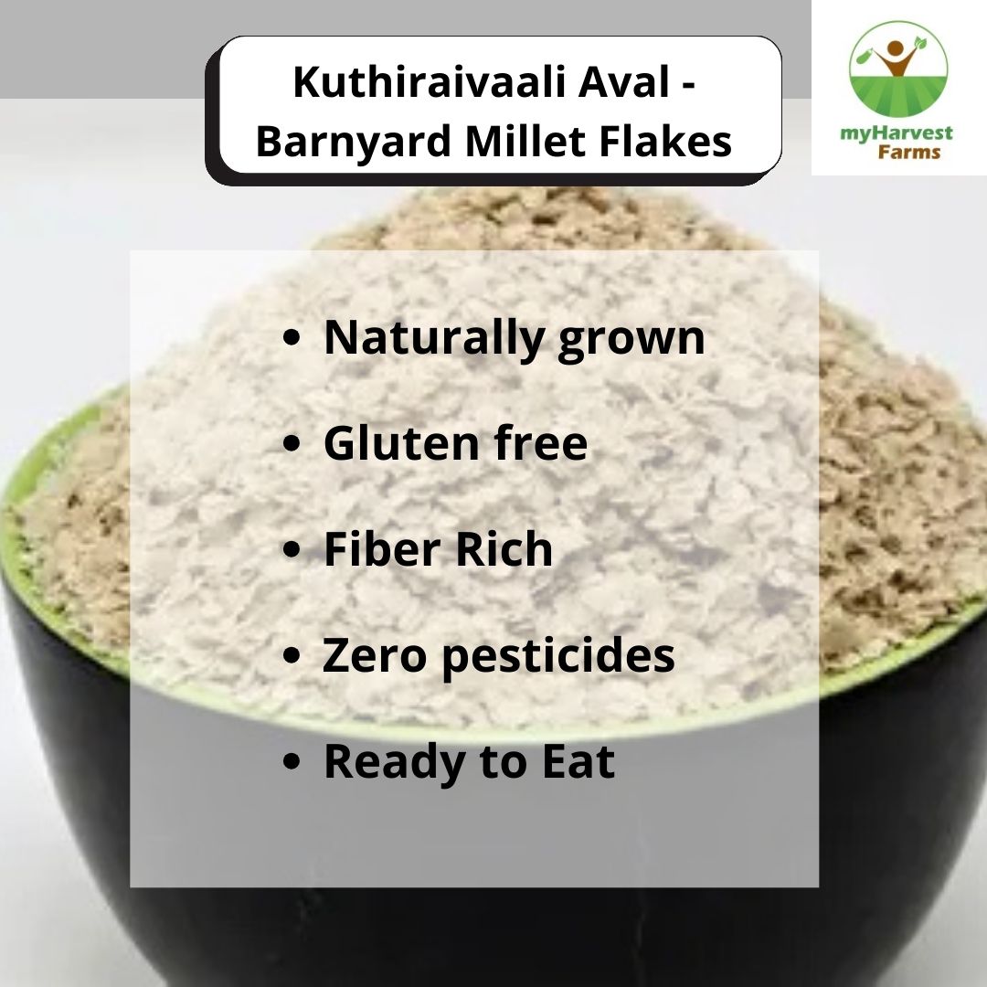 Kuthiraivaali Aval - Barnyard Millet Flakes