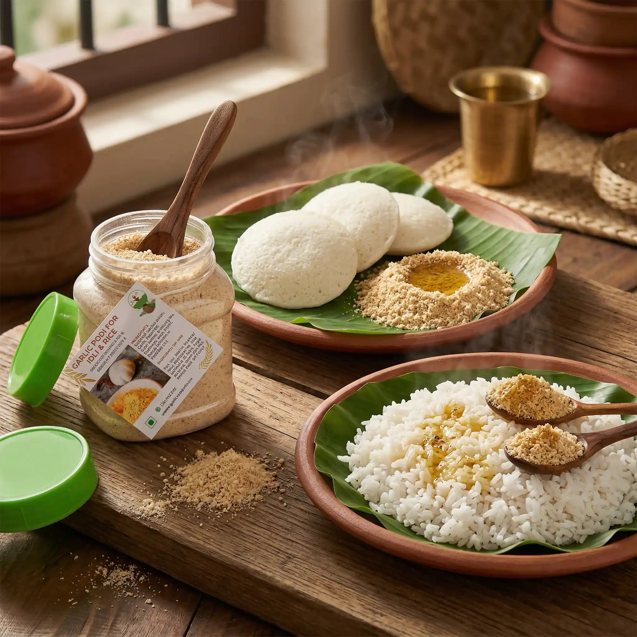 Garlic Podi for Idli & Rice