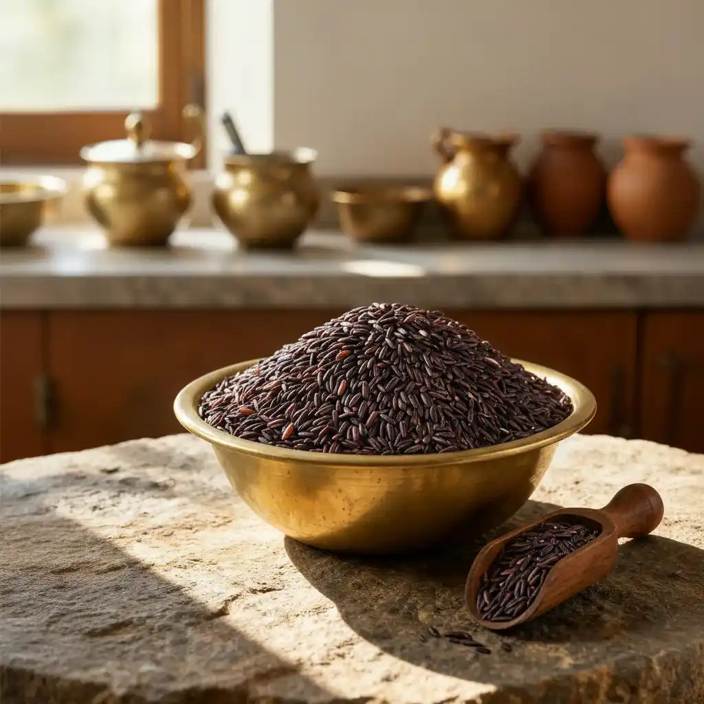 Karuppu Kavuni Rice (Black) - Boiled