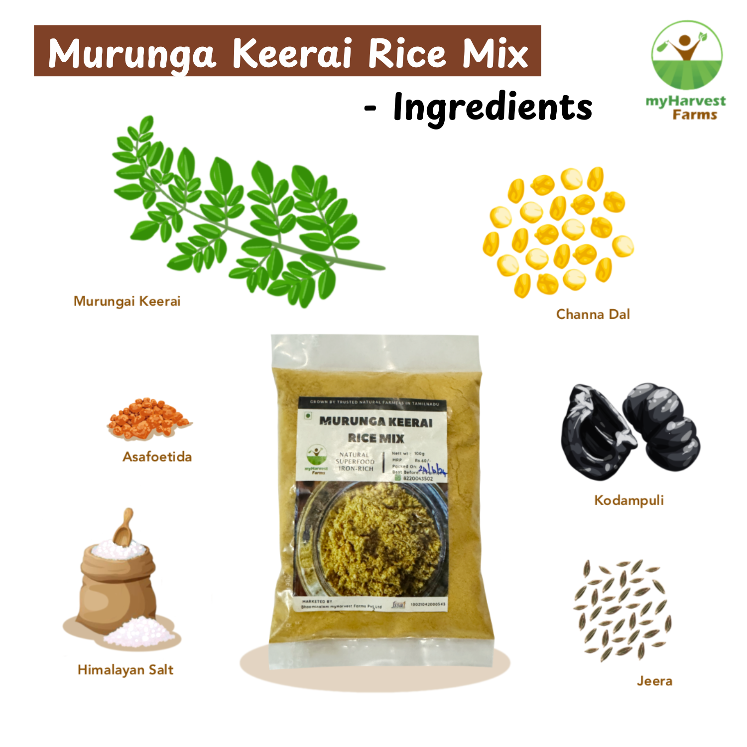 Murungai Keerai Rice Mix