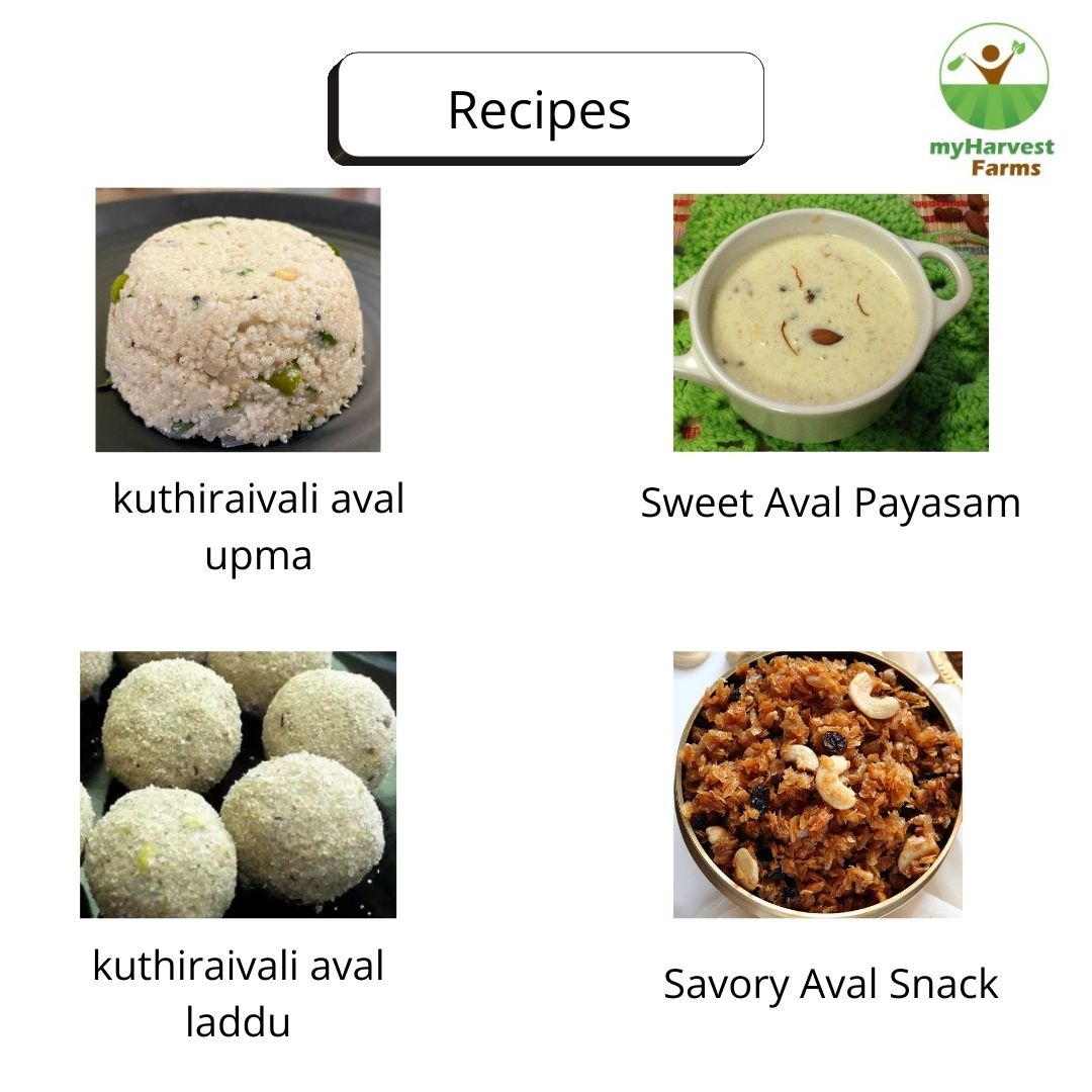 Kuthiraivaali Aval - Barnyard Millet Flakes