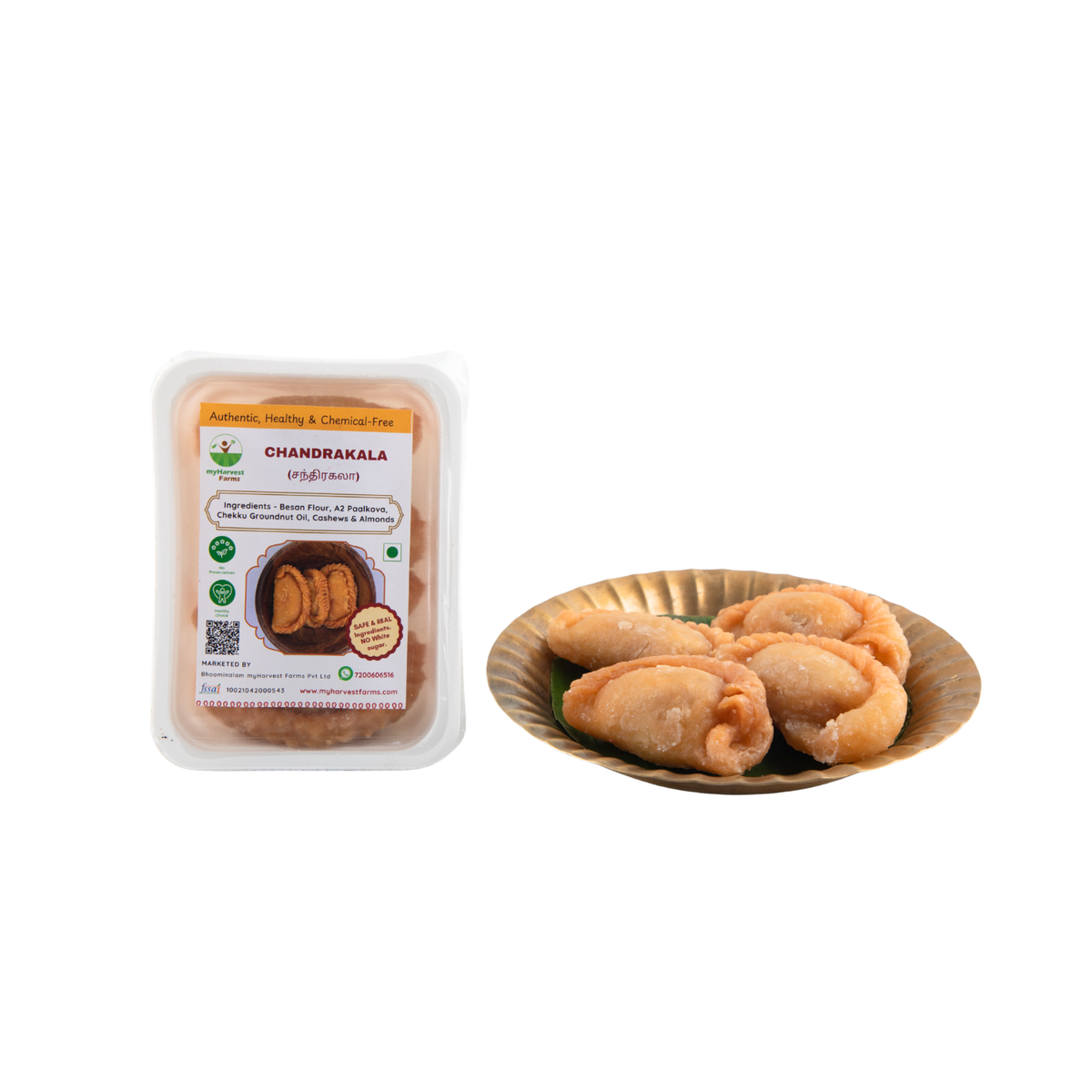 Packed and delivered fresh — chandrakala for every household that keeps traditional sweets alive without any compromise