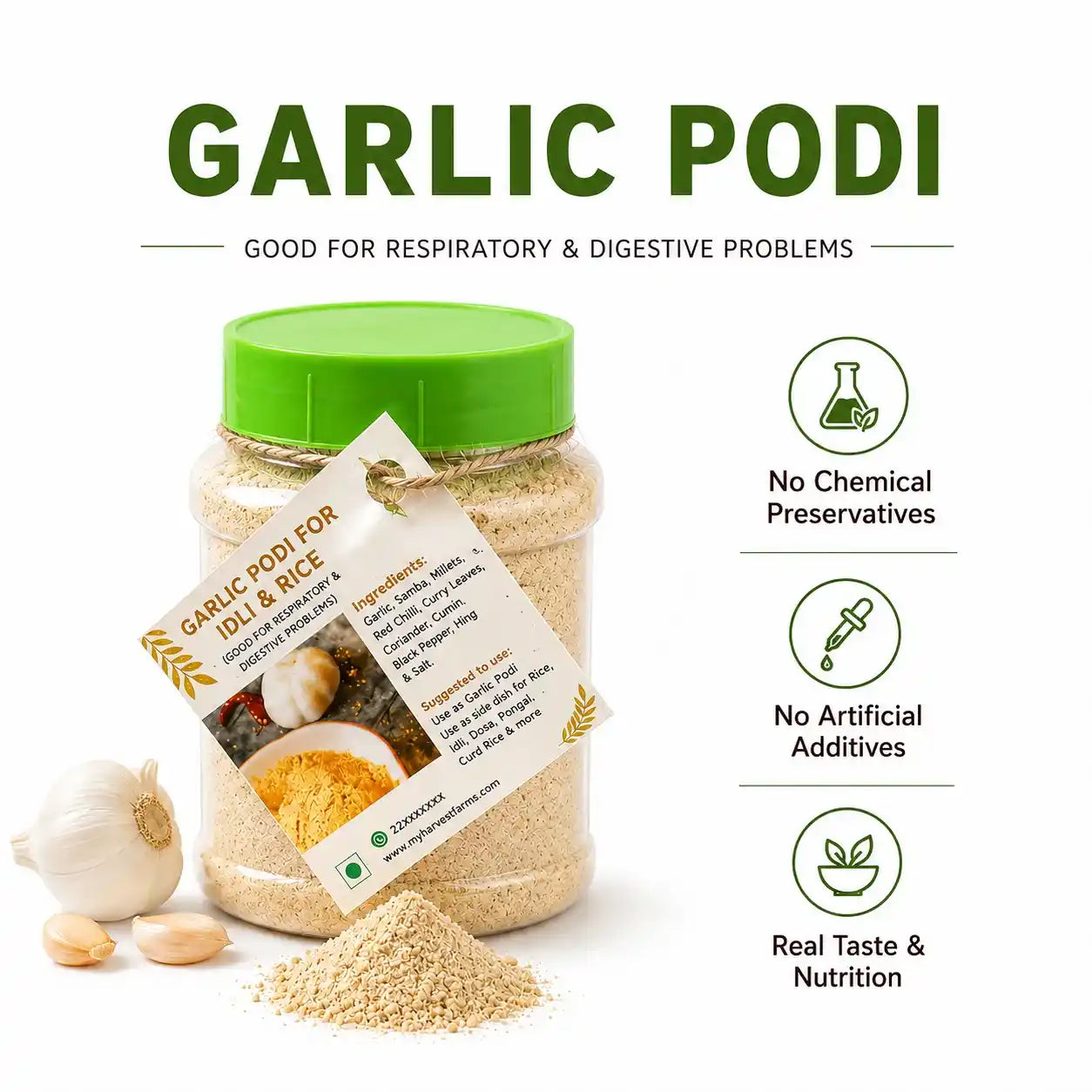 Garlic Podi for Idli & Rice