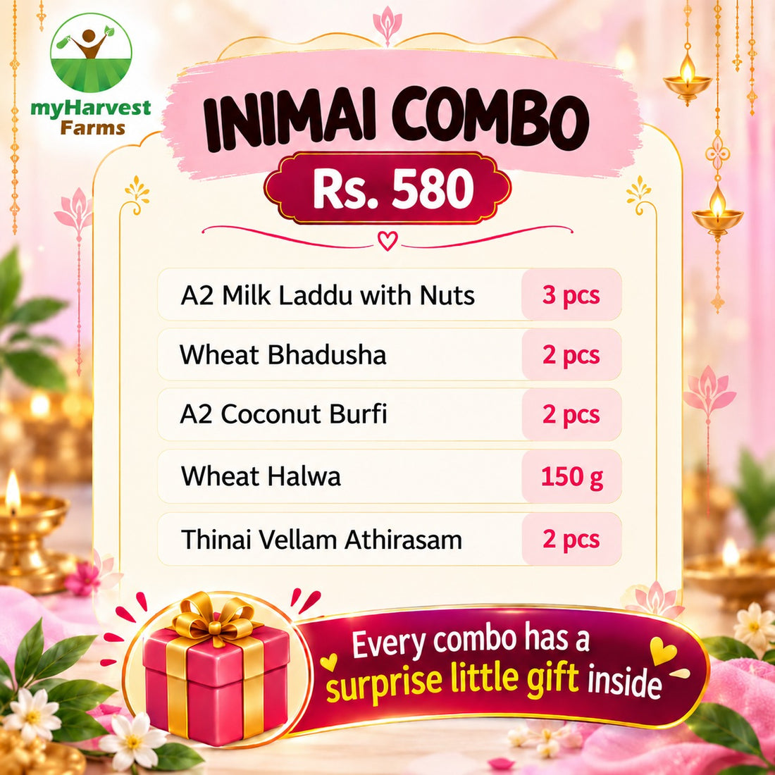Inimai Combo – <em>Rs. 580</em>