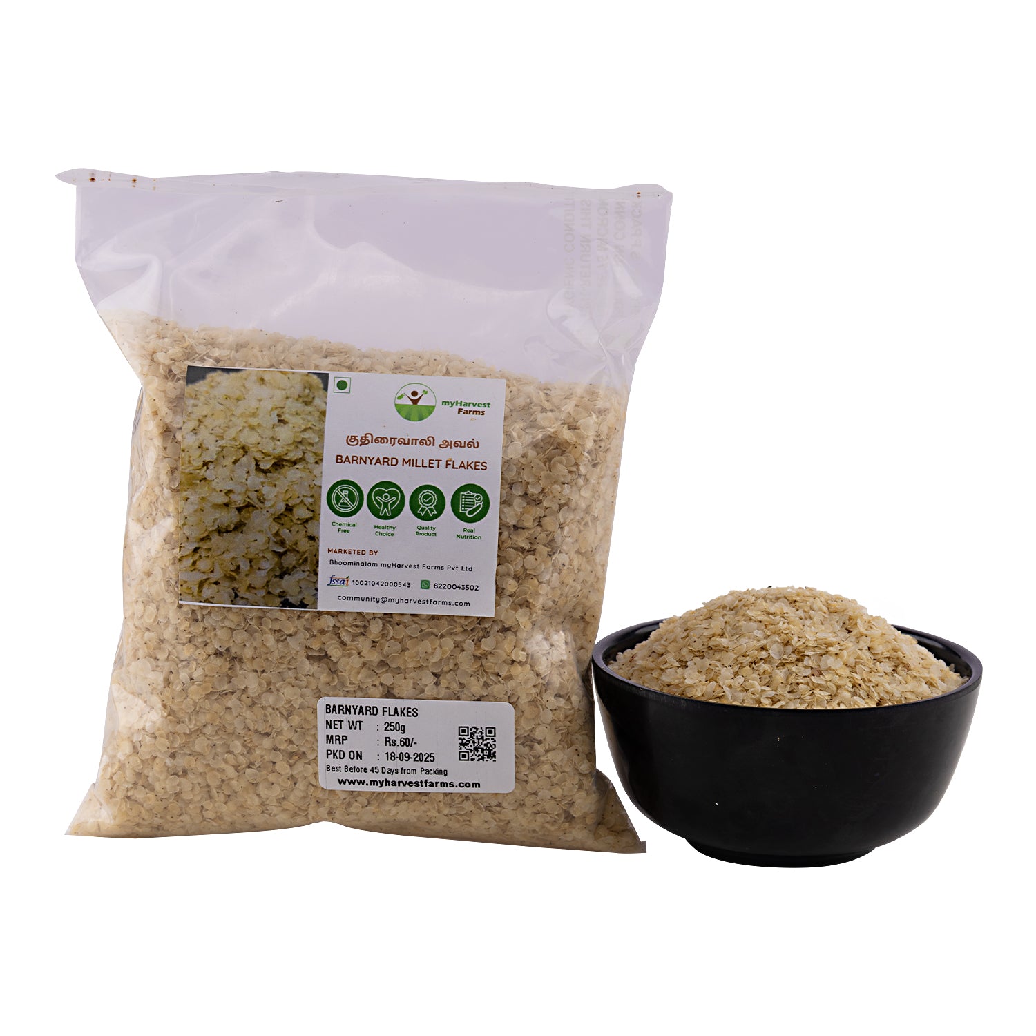 Kuthiraivaali Aval - Barnyard Millet Flakes
