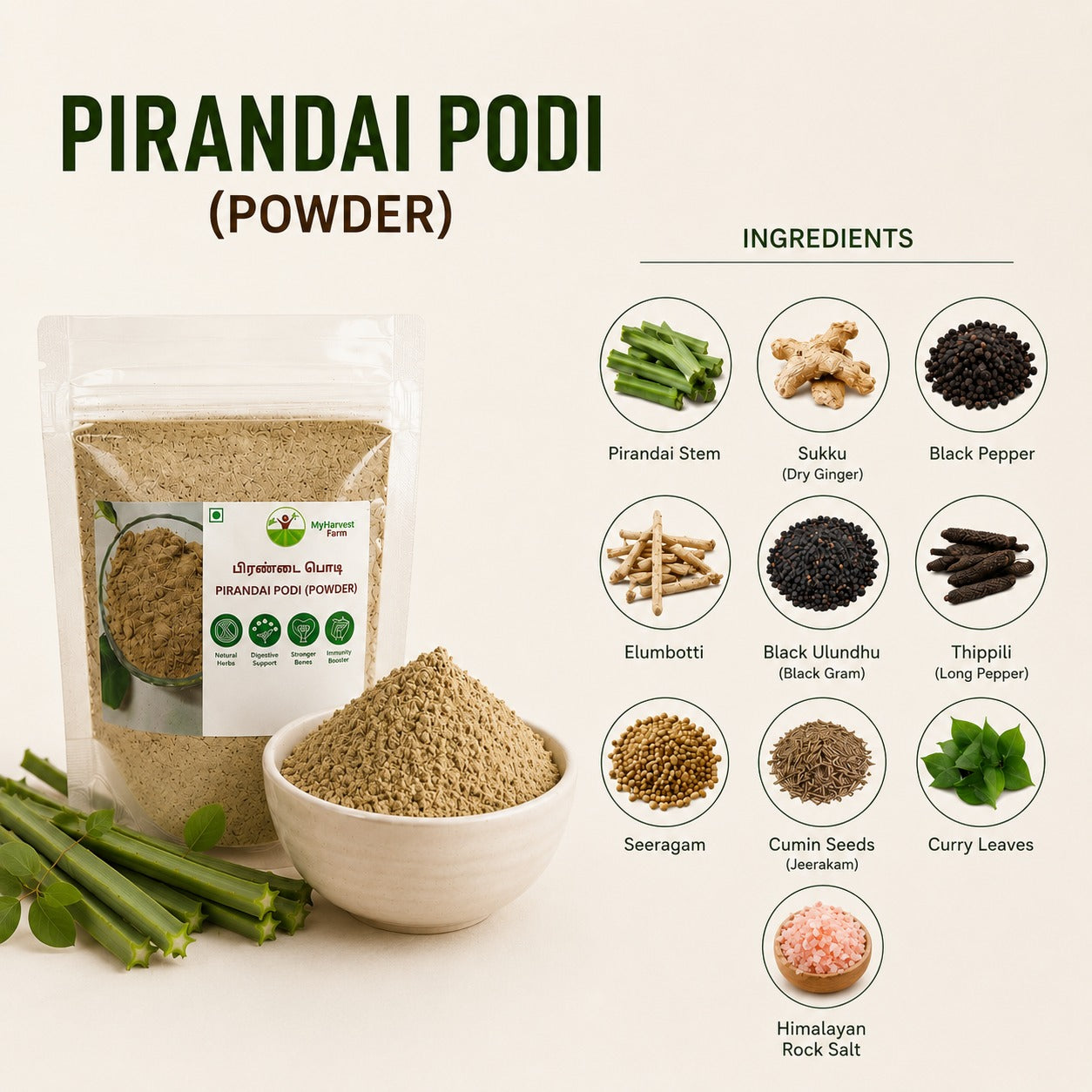 pirandai plant seeds Pirandai Powder – myHarvest Farms