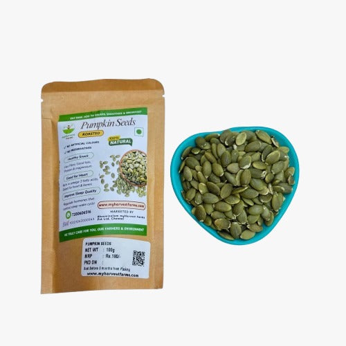 Organic Pumpkin Seeds | High Protein & Iron Rich Superfood | Healthy Snack for Hair Strength